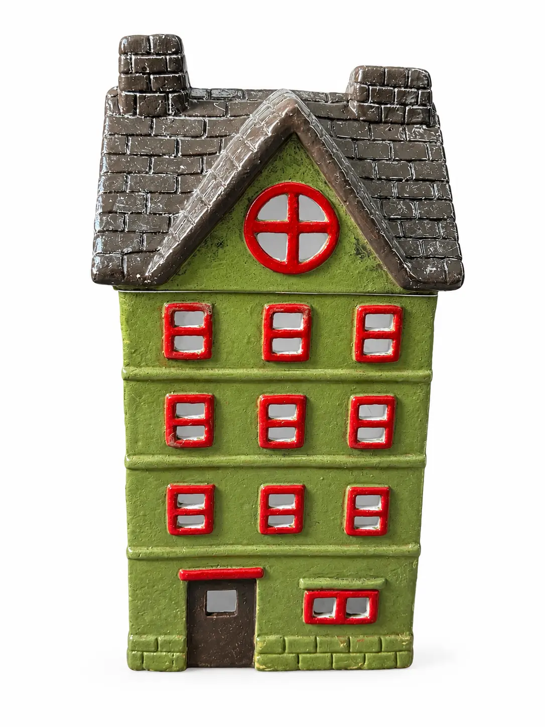 Domeček z magnesia - maxi, patrový, LED osvětl., zelený MT915