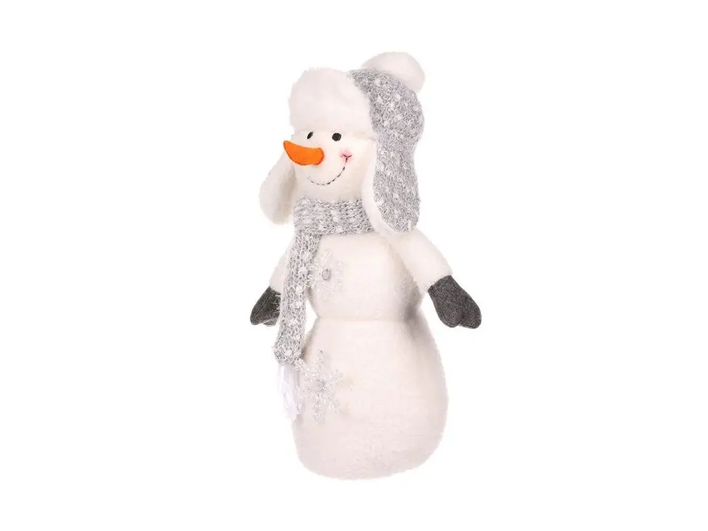 Sněhulák - látková figurka, hvězdičky s LED osvětlením - náhled 2