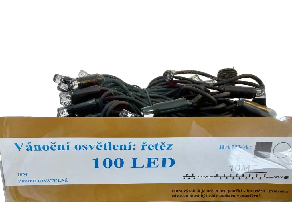 Světelní řetěz 100 LED 10 m